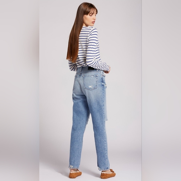 Current/Elliot "The Boyfriend" Distressed Jeans Size 23 NWT  A0120 - Picture 2 of 13